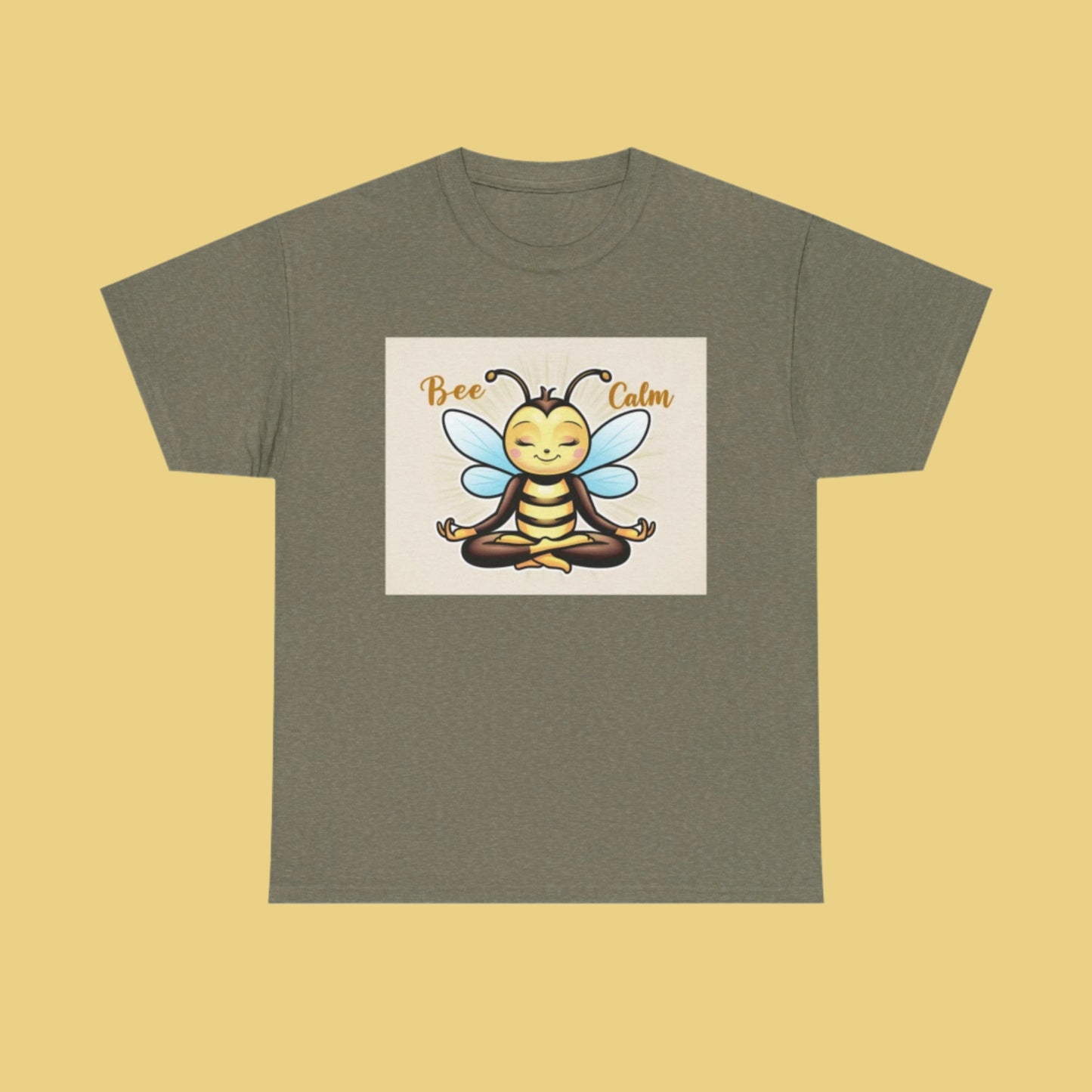 Bee Calm Unisex Heavy Cotton Tee - Positive Vibes T-Shirt