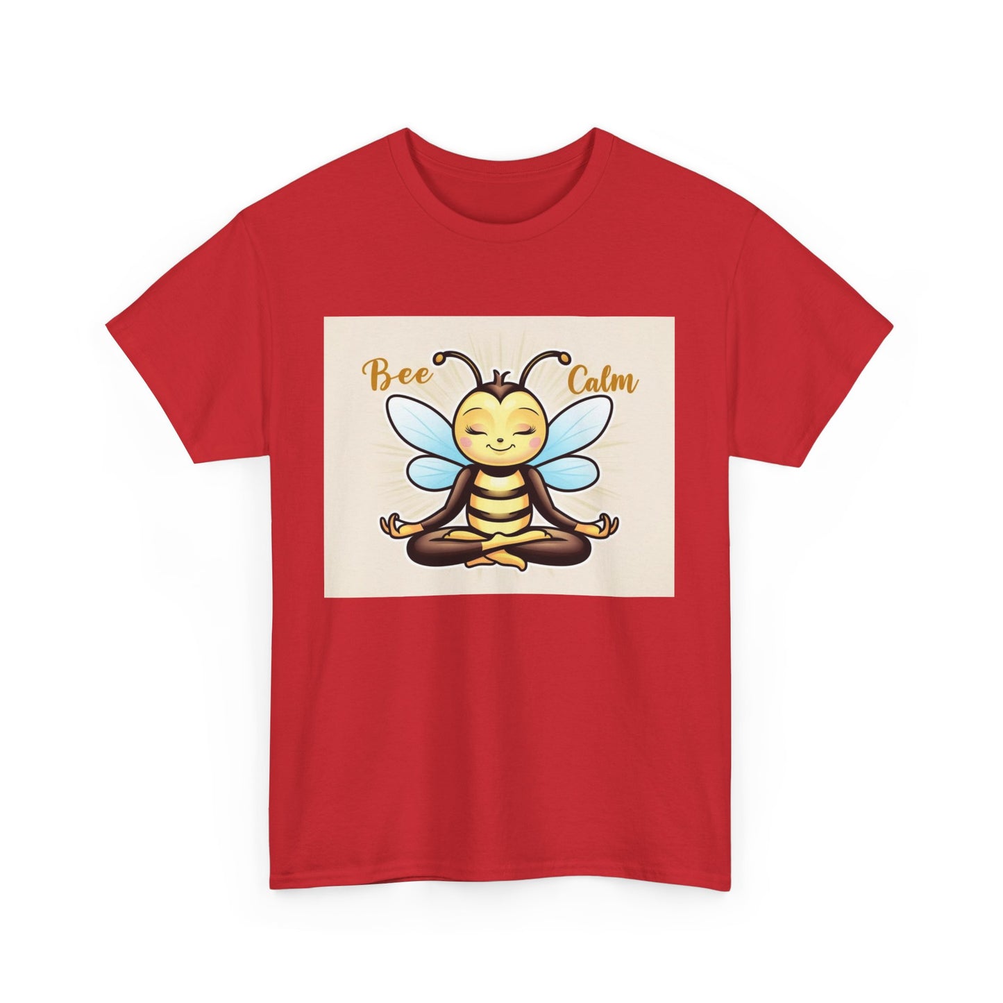 Bee Calm Unisex Heavy Cotton Tee - Positive Vibes T-Shirt