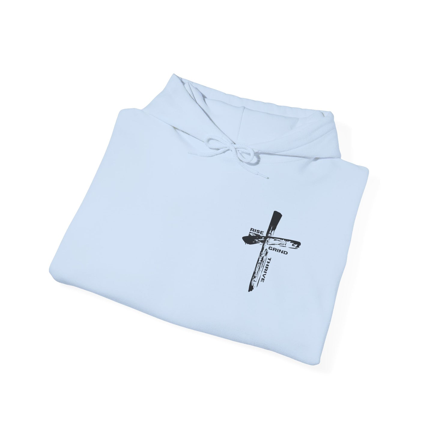 Faith-Inspired Hooded Sweatshirt, Unisex Christian Sweatshirt, Cross Design Hoodie, Inspirational Gift, Everyday Wear