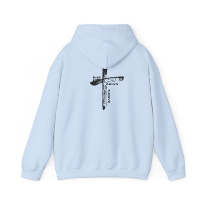 Faith-Inspired Hooded Sweatshirt, Unisex Christian Sweatshirt, Cross Design Hoodie, Inspirational Gift, Everyday Wear