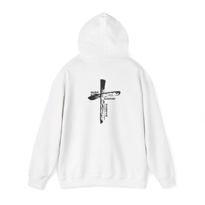 Faith-Inspired Hooded Sweatshirt, Unisex Christian Sweatshirt, Cross Design Hoodie, Inspirational Gift, Everyday Wear
