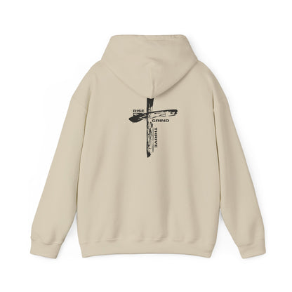 Faith-Inspired Hooded Sweatshirt, Unisex Christian Sweatshirt, Cross Design Hoodie, Inspirational Gift, Everyday Wear