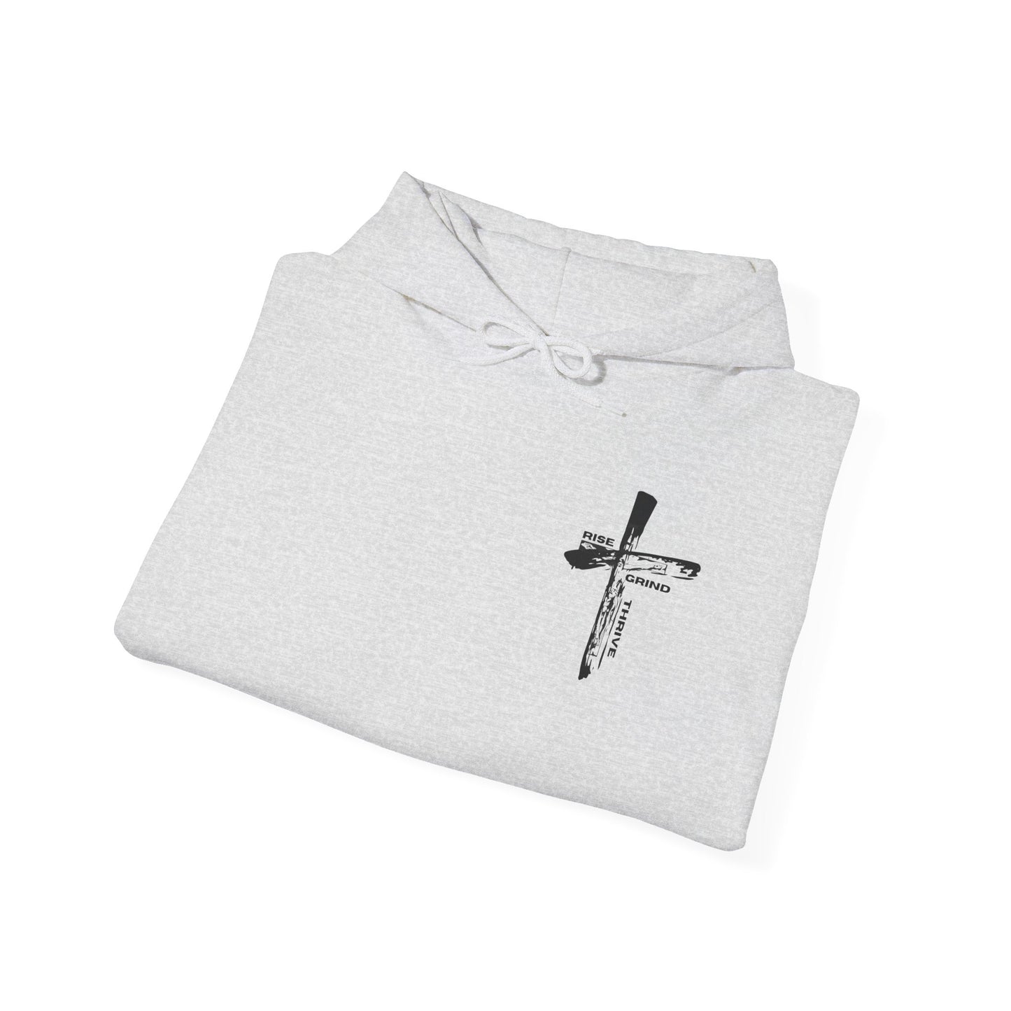 Faith-Inspired Hooded Sweatshirt, Unisex Christian Sweatshirt, Cross Design Hoodie, Inspirational Gift, Everyday Wear