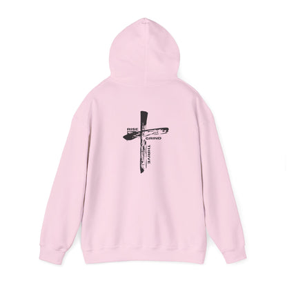 Faith-Inspired Hooded Sweatshirt, Unisex Christian Sweatshirt, Cross Design Hoodie, Inspirational Gift, Everyday Wear
