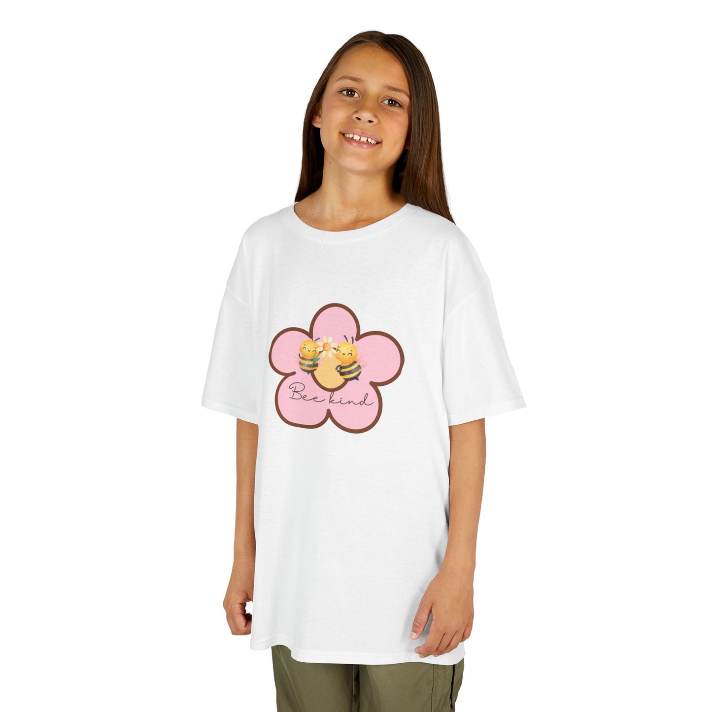 Kids Bee Kind Tee - Cute Floral Design, Kids Clothing, Gift for Children, Summer Tee, Birthday Gift