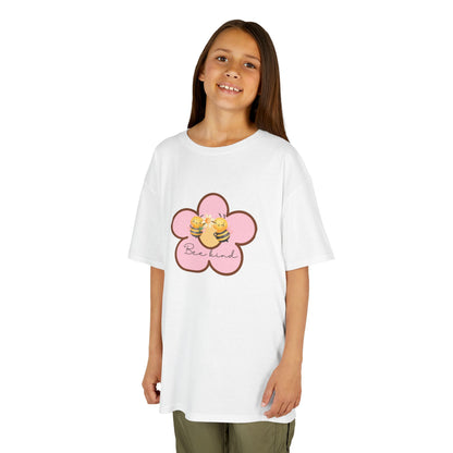 Kids Bee Kind Tee - Cute Floral Design, Kids Clothing, Gift for Children, Summer Tee, Birthday Gift