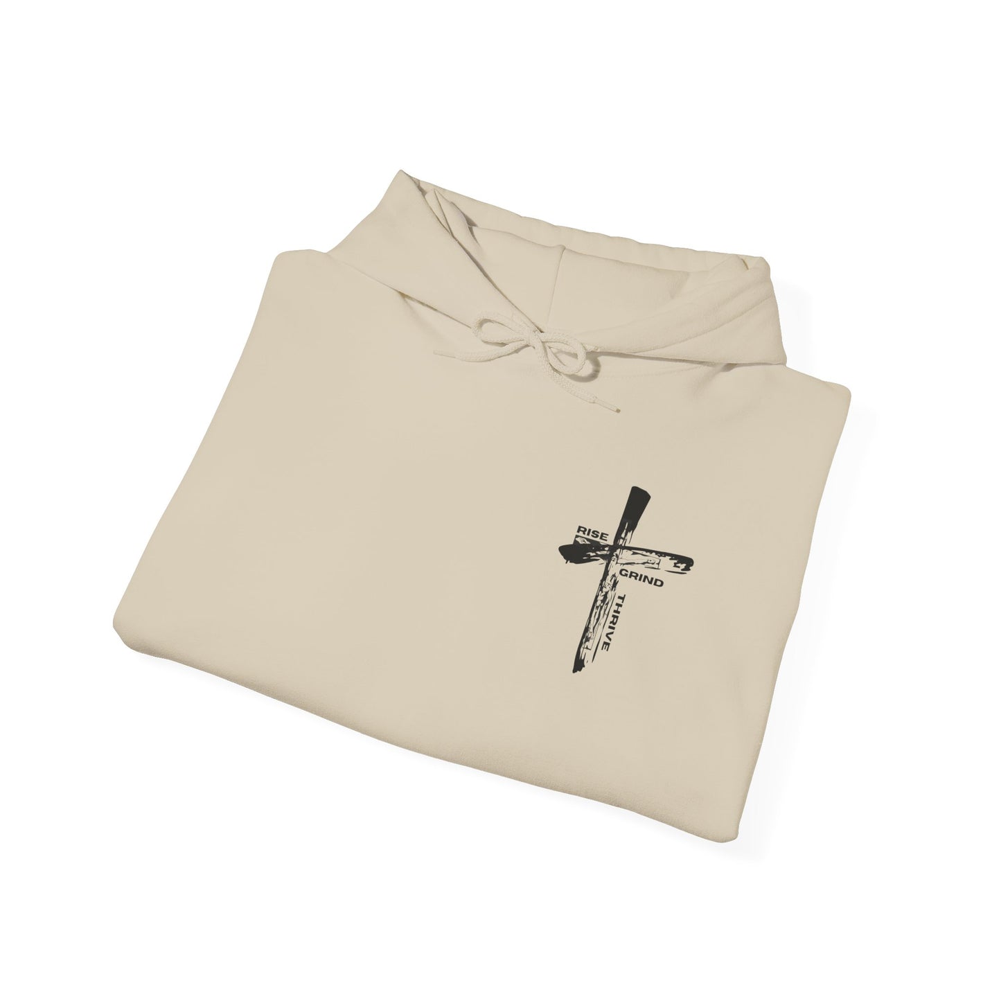 Faith-Inspired Hooded Sweatshirt, Unisex Christian Sweatshirt, Cross Design Hoodie, Inspirational Gift, Everyday Wear