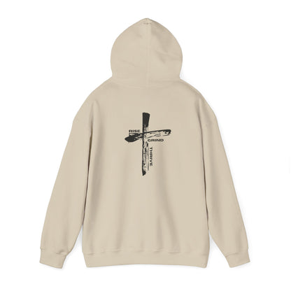 Faith-Inspired Hooded Sweatshirt, Unisex Christian Sweatshirt, Cross Design Hoodie, Inspirational Gift, Everyday Wear