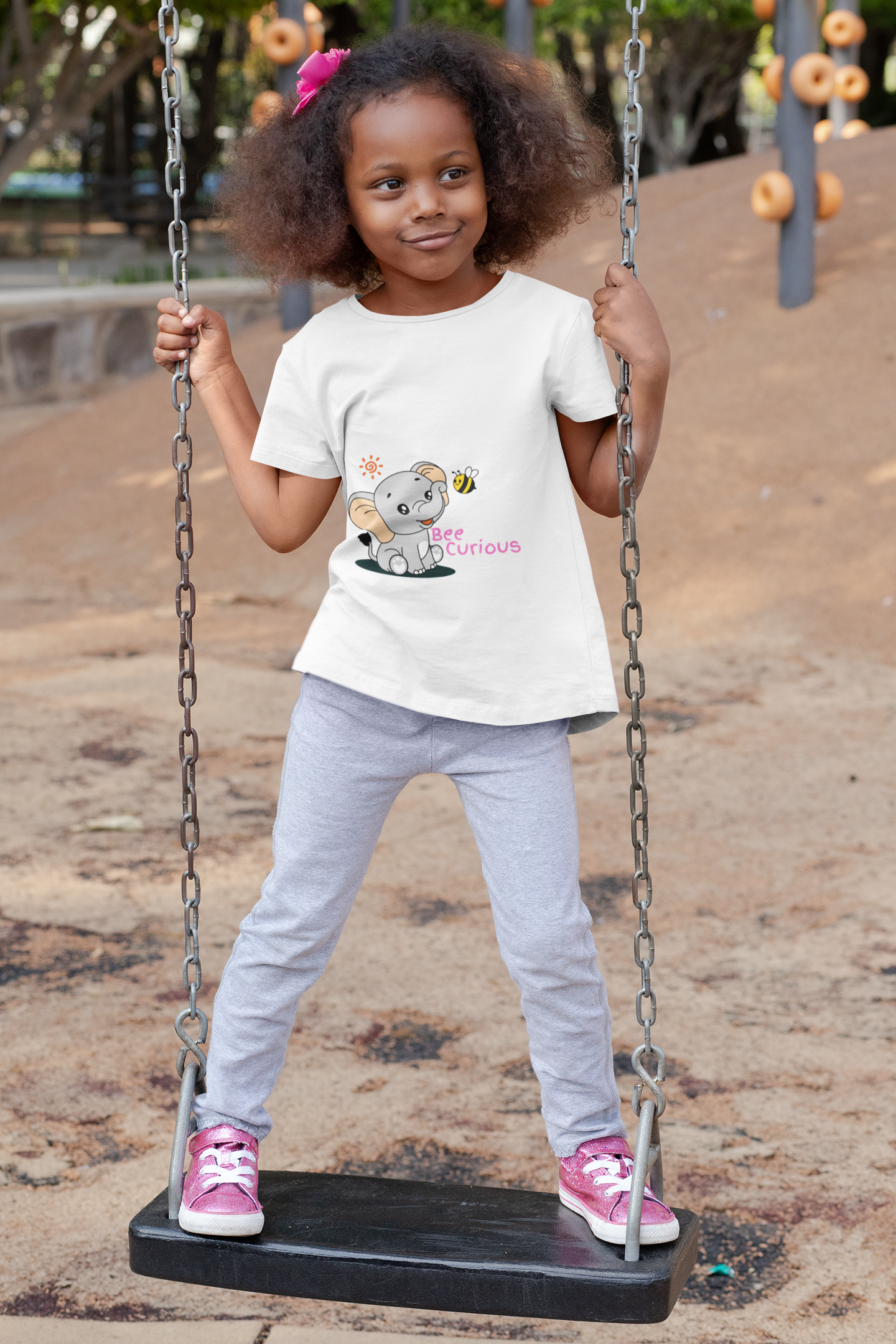 Curious Elephant Kids Tee, Fun Kids T-Shirt, Adorable Animal Tee, Cute Baby Shirt, Perfect Gift for Birthdays, Holidays, Playtime