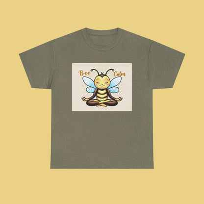 Bee Calm Unisex Heavy Cotton Tee - Positive Vibes T-Shirt