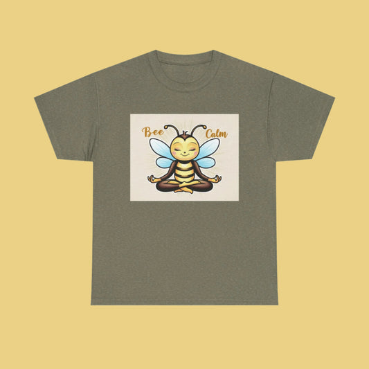 Bee Calm Unisex Heavy Cotton Tee - Positive Vibes T-Shirt