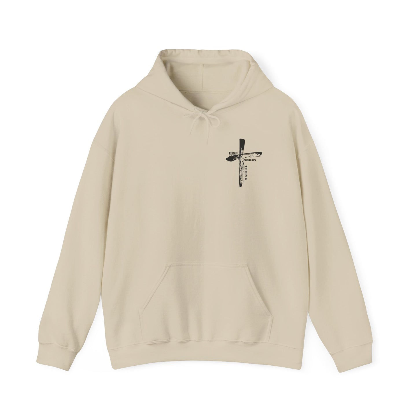 Faith-Inspired Hooded Sweatshirt, Unisex Christian Sweatshirt, Cross Design Hoodie, Inspirational Gift, Everyday Wear