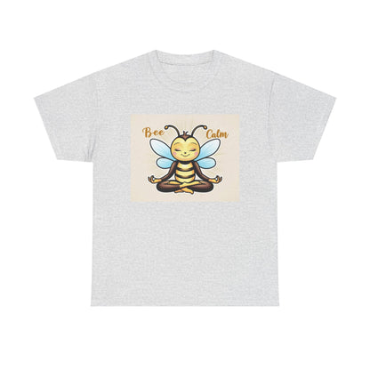 Bee Calm Unisex Heavy Cotton Tee - Positive Vibes T-Shirt