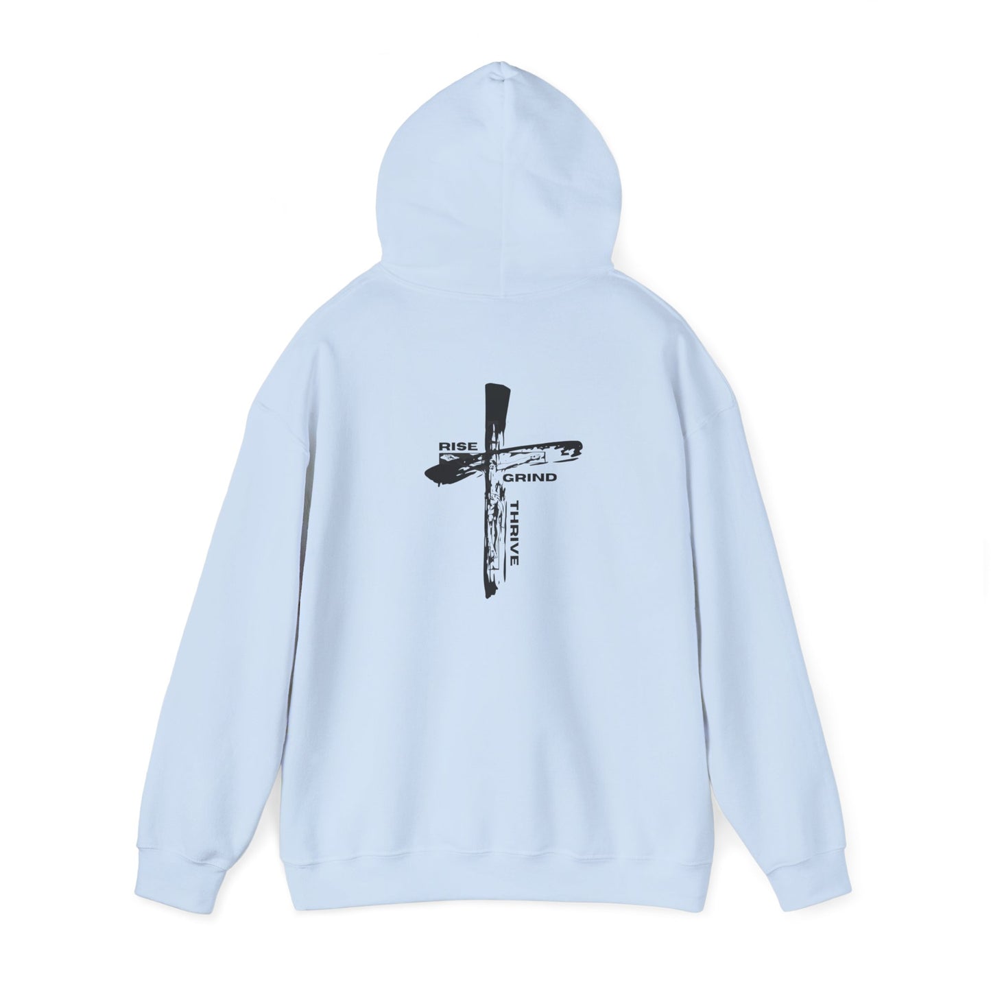 Faith-Inspired Hooded Sweatshirt, Unisex Christian Sweatshirt, Cross Design Hoodie, Inspirational Gift, Everyday Wear