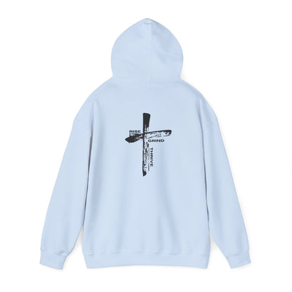 Faith-Inspired Hooded Sweatshirt, Unisex Christian Sweatshirt, Cross Design Hoodie, Inspirational Gift, Everyday Wear