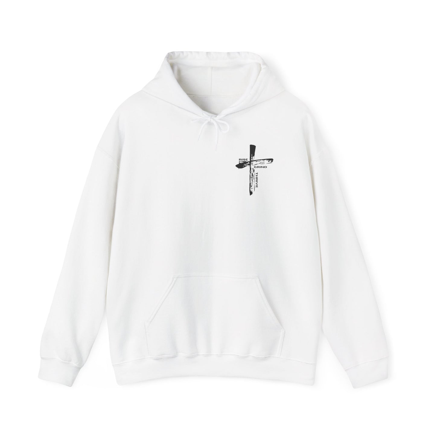 Faith-Inspired Hooded Sweatshirt, Unisex Christian Sweatshirt, Cross Design Hoodie, Inspirational Gift, Everyday Wear
