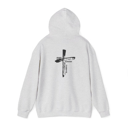 Faith-Inspired Hooded Sweatshirt, Unisex Christian Sweatshirt, Cross Design Hoodie, Inspirational Gift, Everyday Wear