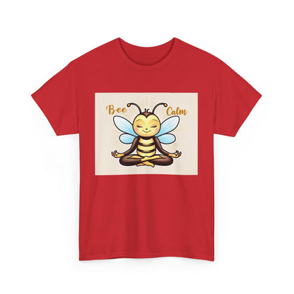 Bee Calm Unisex Heavy Cotton Tee - Positive Vibes T-Shirt